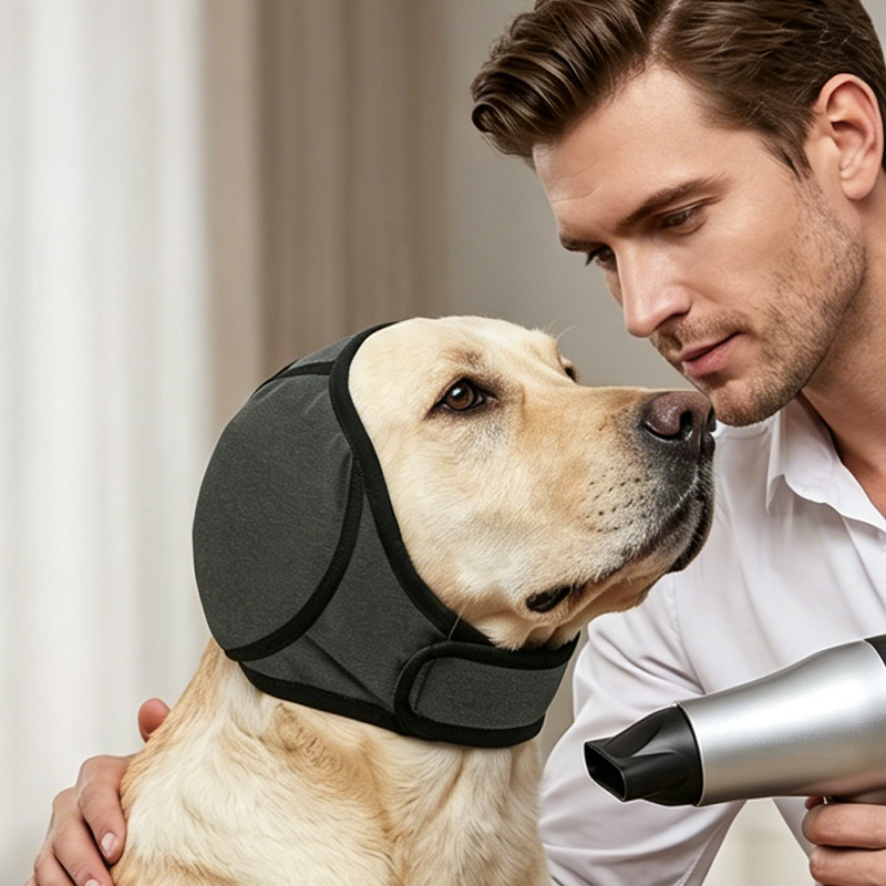 Waterproof Dog Calming Hoodie Neoprene Ear Protection