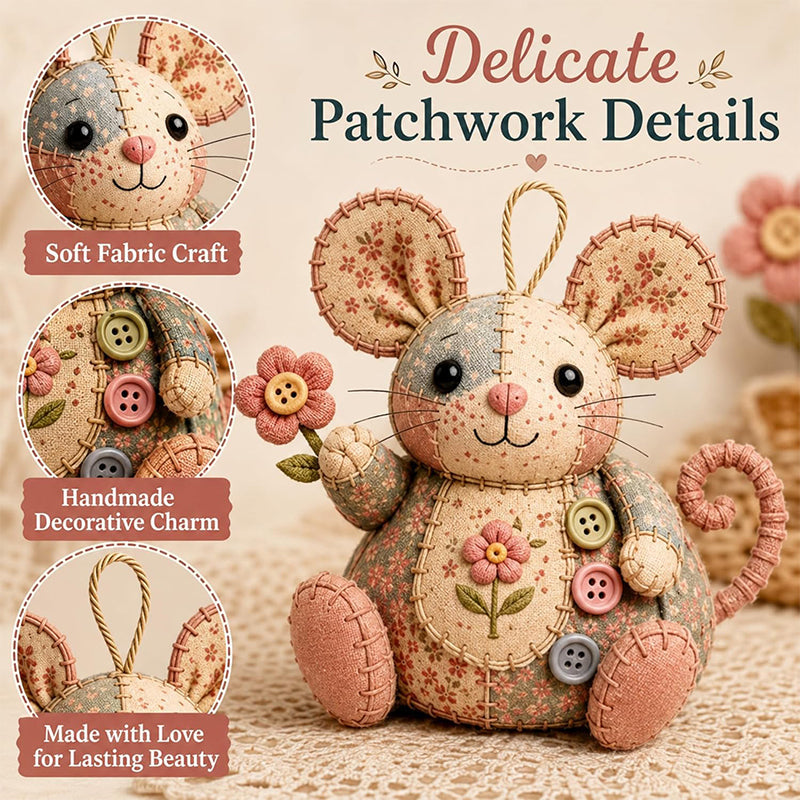 Handcrafted Vintage Mouse Plush Sewing Kit