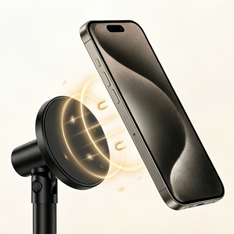Magnetic Overhead Phone Stand with Telescopic Arm
