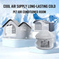 Foldable Pet Cooling Ice House with Insulated Mat