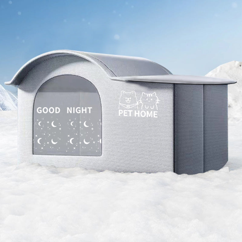 Foldable Pet Cooling Ice House with Insulated Mat