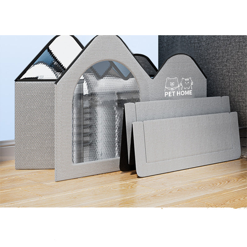 Foldable Pet Cooling Ice House with Insulated Mat
