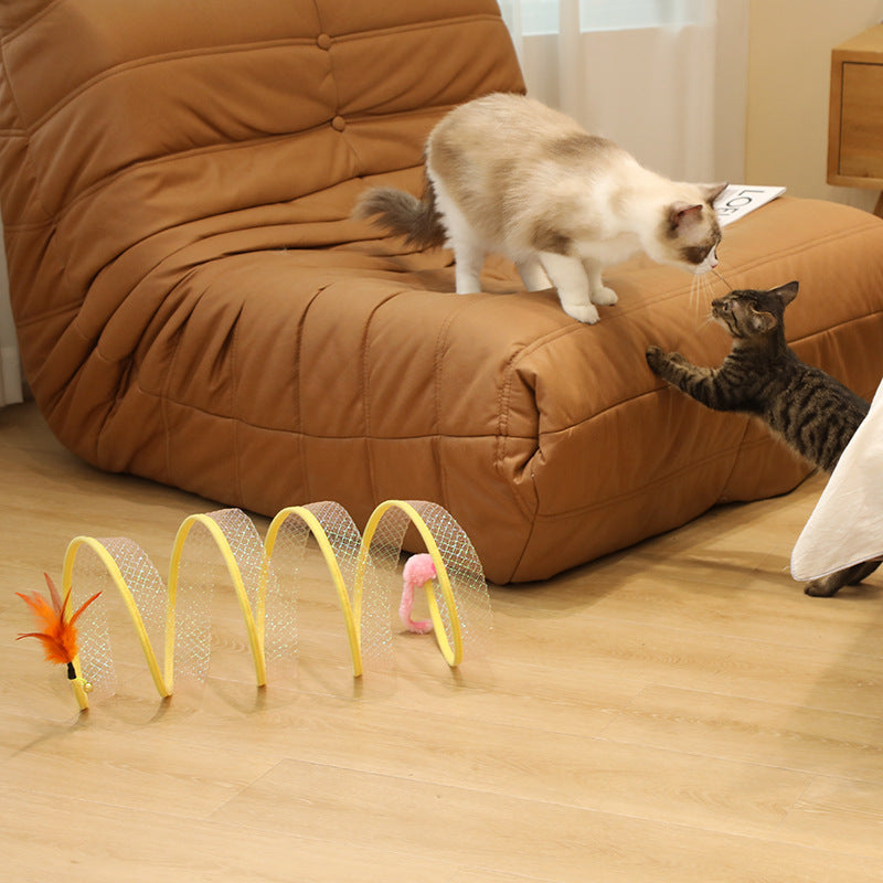 Cat Coil Interactive Tunnel Toy