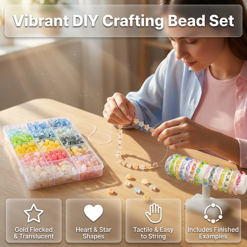 Vibrant DIY Crafting Bead Set
