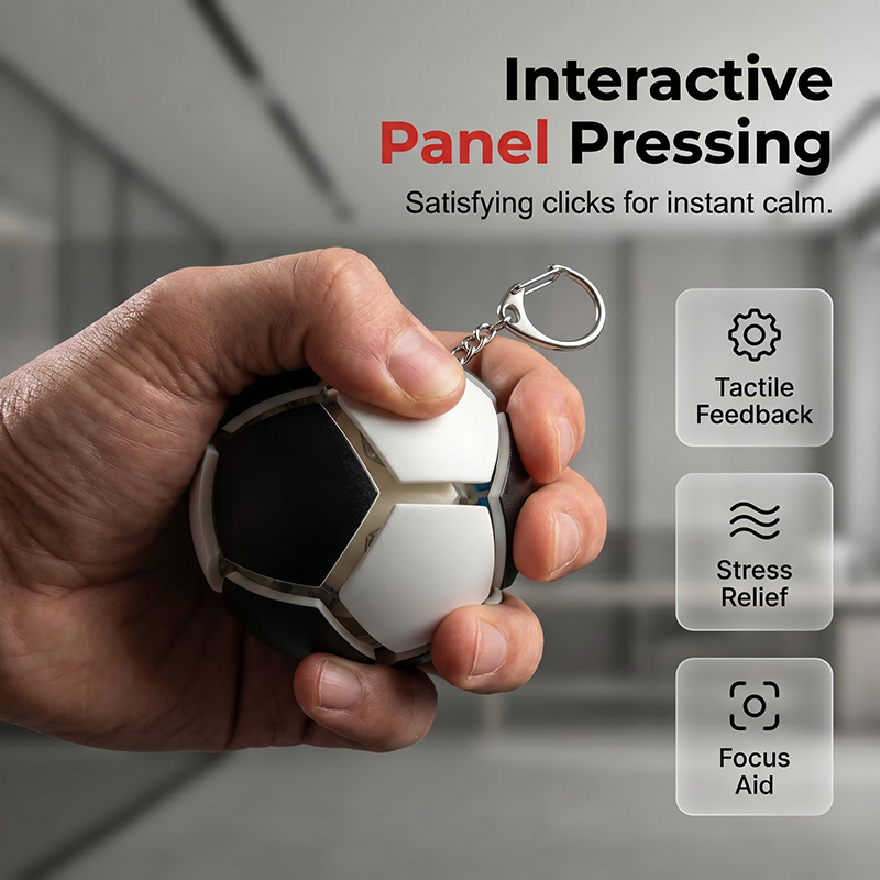 Mini Football Fidget Keychain Stress Relief Toy