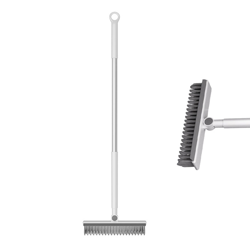 2-in-1 Grout and Corner Scrubber Brush with Squeegee