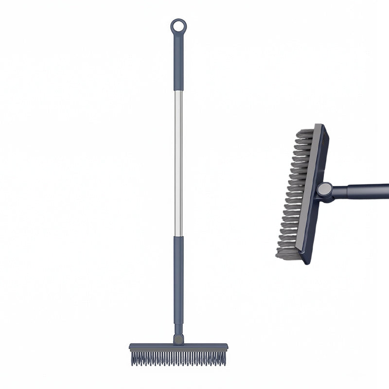 2-in-1 Grout and Corner Scrubber Brush with Squeegee
