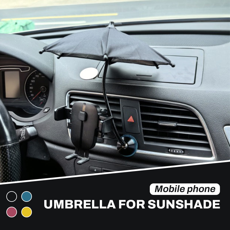 Magnetic Phone Umbrella Sunshade with Adjustable Gooseneck