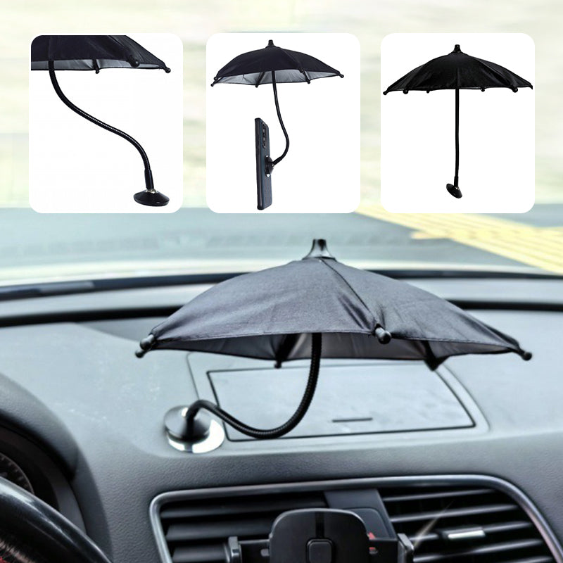 Magnetic Phone Umbrella Sunshade with Adjustable Gooseneck