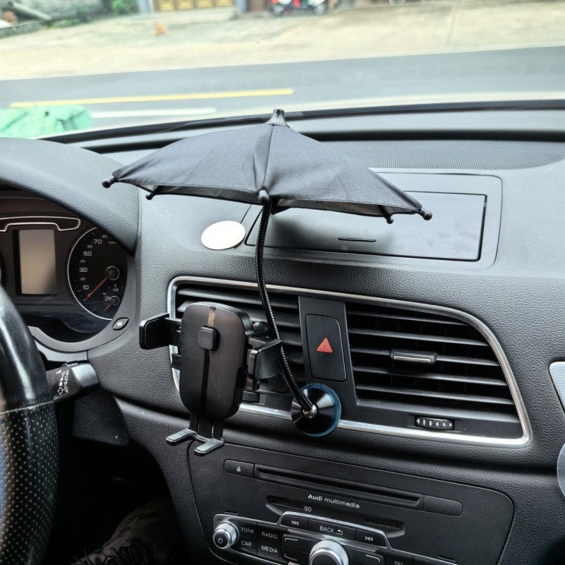 Magnetic Phone Umbrella Sunshade with Adjustable Gooseneck