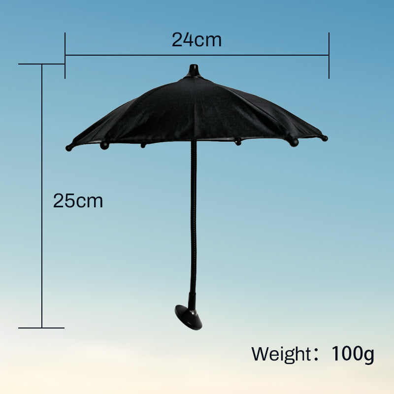 Magnetic Phone Umbrella Sunshade with Adjustable Gooseneck