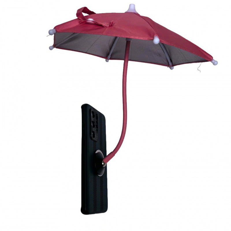 Magnetic Phone Umbrella Sunshade with Adjustable Gooseneck