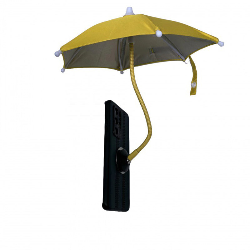 Magnetic Phone Umbrella Sunshade with Adjustable Gooseneck