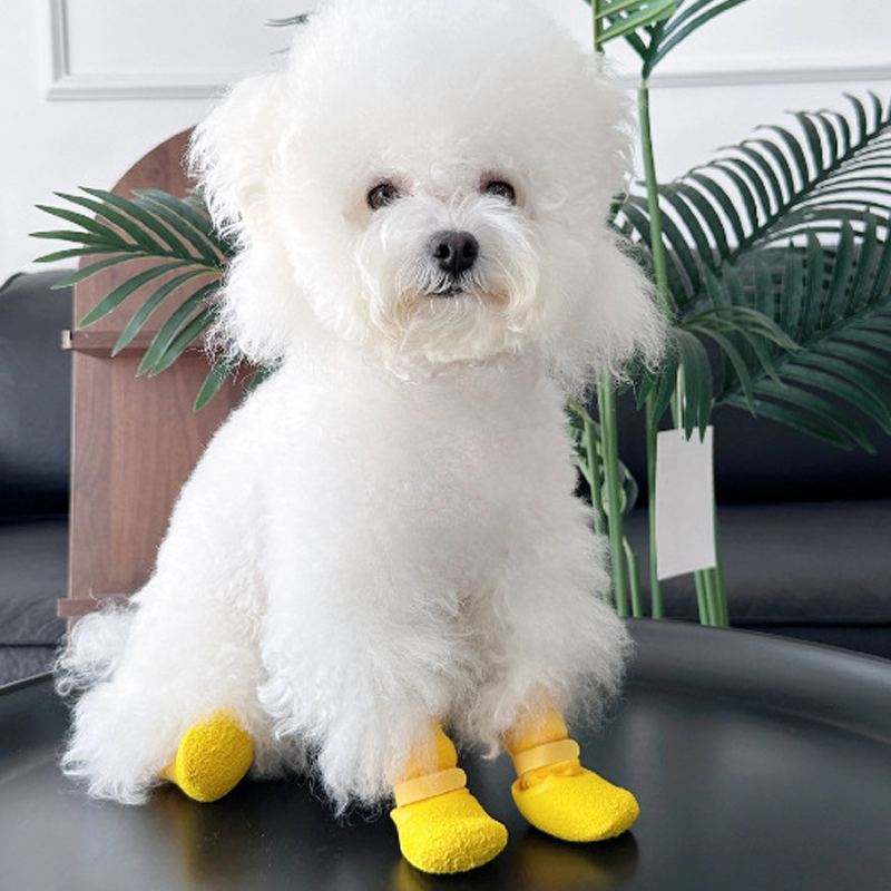 Anti-Slip Waterproof Dog Boots with Rubber Sole