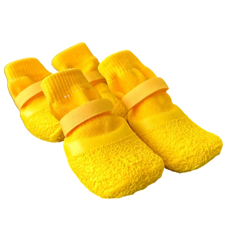 Anti-Slip Waterproof Dog Boots with Rubber Sole