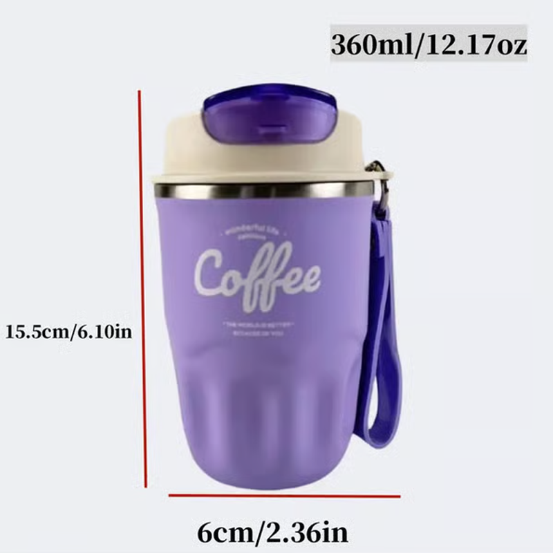 Stainless Steel Vacuum Insulated Coffee Flask 360 ml