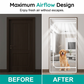 Heavy-Duty Scratch-Proof Pet Screen Door with Dual Zipper