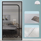 Heavy-Duty Scratch-Proof Pet Screen Door with Dual Zipper
