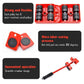 Wheeled Furniture Mover Set with Lifting Tool and 4 Rollers