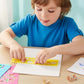 Kids Stencil Drawing Set 4-Piece Plastic Art Craft Kit