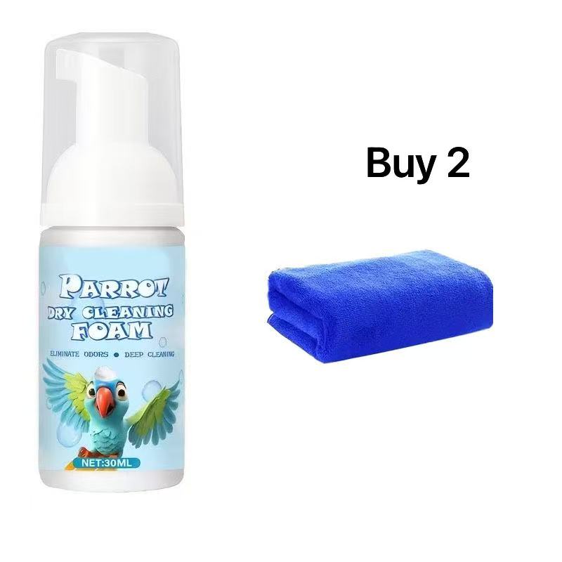 7-in-1 Waterless Dry Cleaning Foam for Parrots