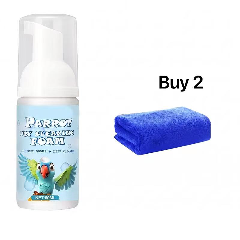 7-in-1 Waterless Dry Cleaning Foam for Parrots