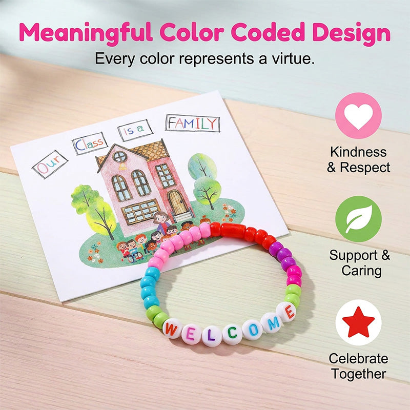 Welcome Bead Bracelets Classroom Bonding Friendship Set