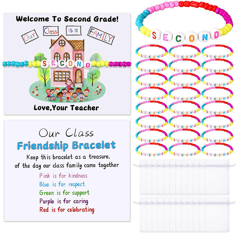 Welcome Bead Bracelets Classroom Bonding Friendship Set
