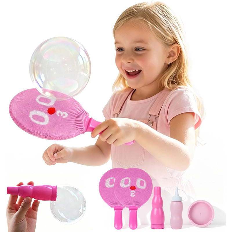 Interactive Smoke Bubble Paddle Game Set