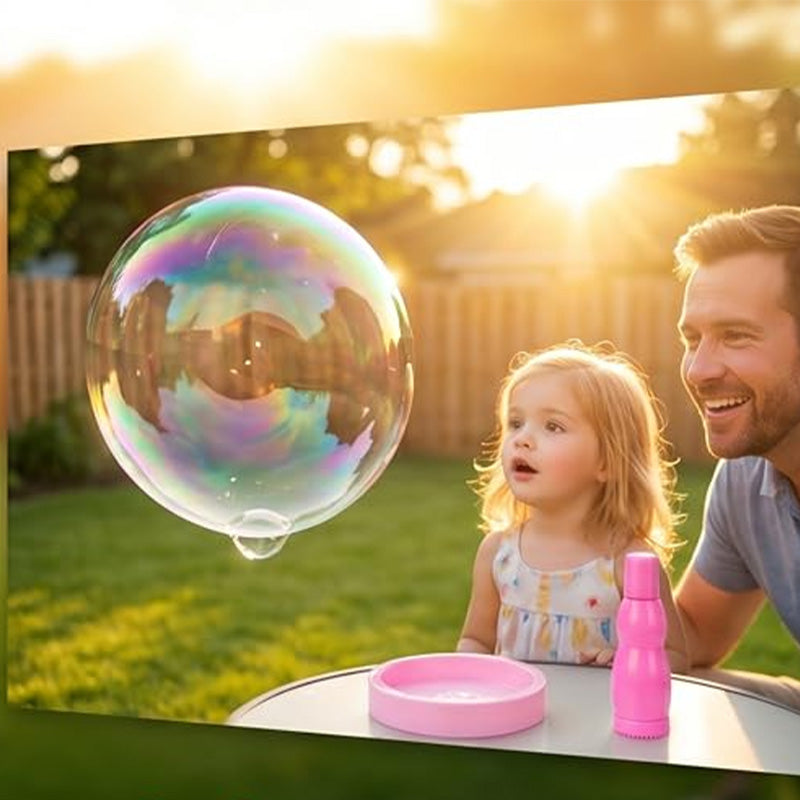 Interactive Smoke Bubble Paddle Game Set