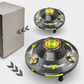 UFO Bubble Machine with 360° Rotation and LED Lights