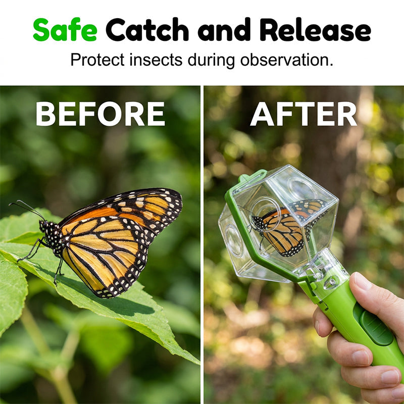 Kids' Bug Catcher with Clear Observation Window and Ergonomic Handle