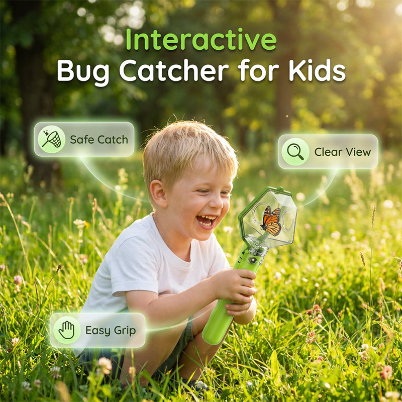 Kids' Bug Catcher with Clear Observation Window and Ergonomic Handle