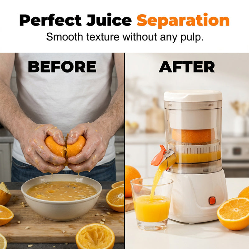 Portable Electric Citrus Juicer with Pulp Separation