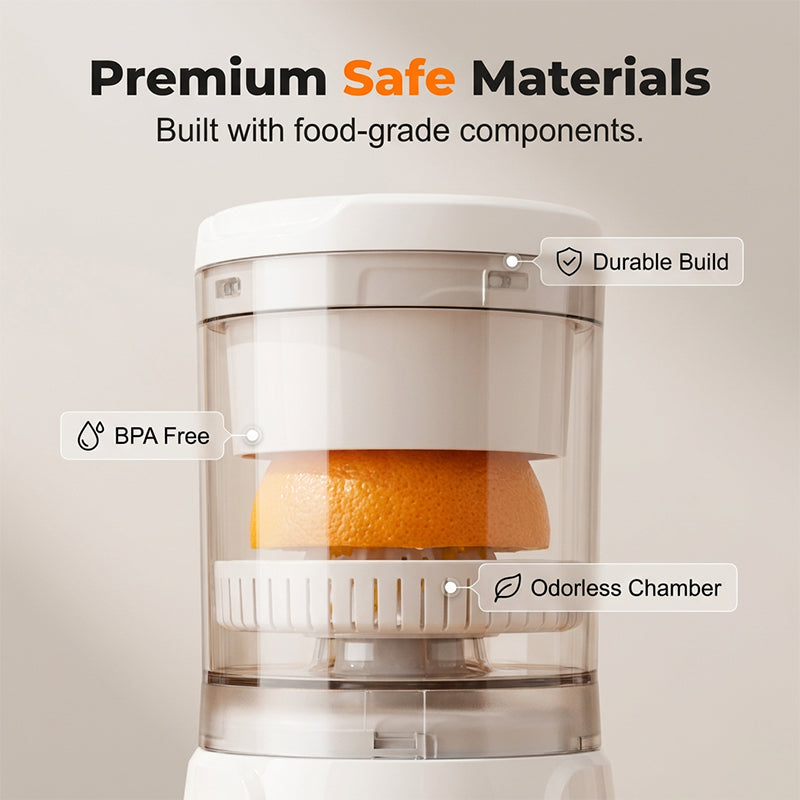 Portable Electric Citrus Juicer with Pulp Separation
