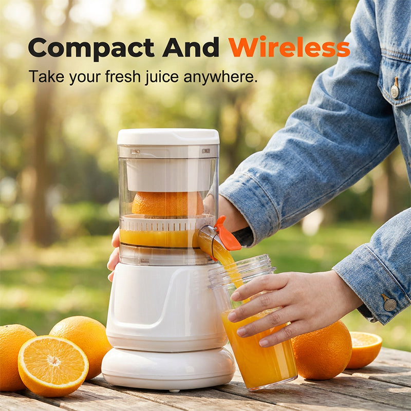 Portable Electric Citrus Juicer with Pulp Separation