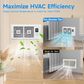 Smart Airflow Booster Fan with Temperature Control and Aroma Slot