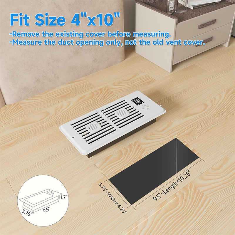Smart Airflow Booster Fan with Temperature Control and Aroma Slot
