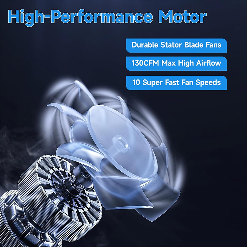 Smart Airflow Booster Fan with Temperature Control and Aroma Slot