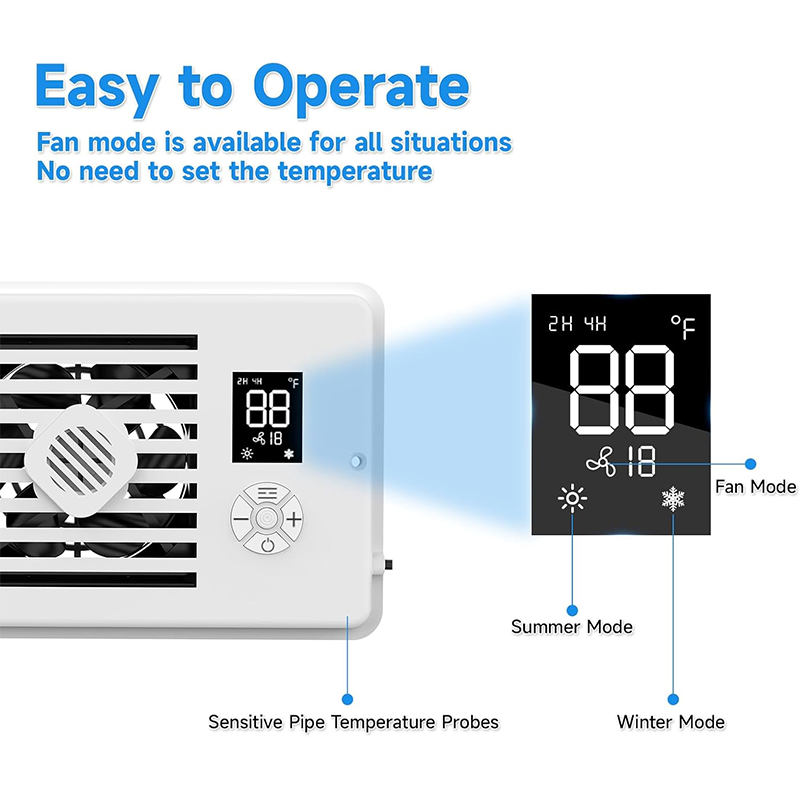Smart Airflow Booster Fan with Temperature Control and Aroma Slot
