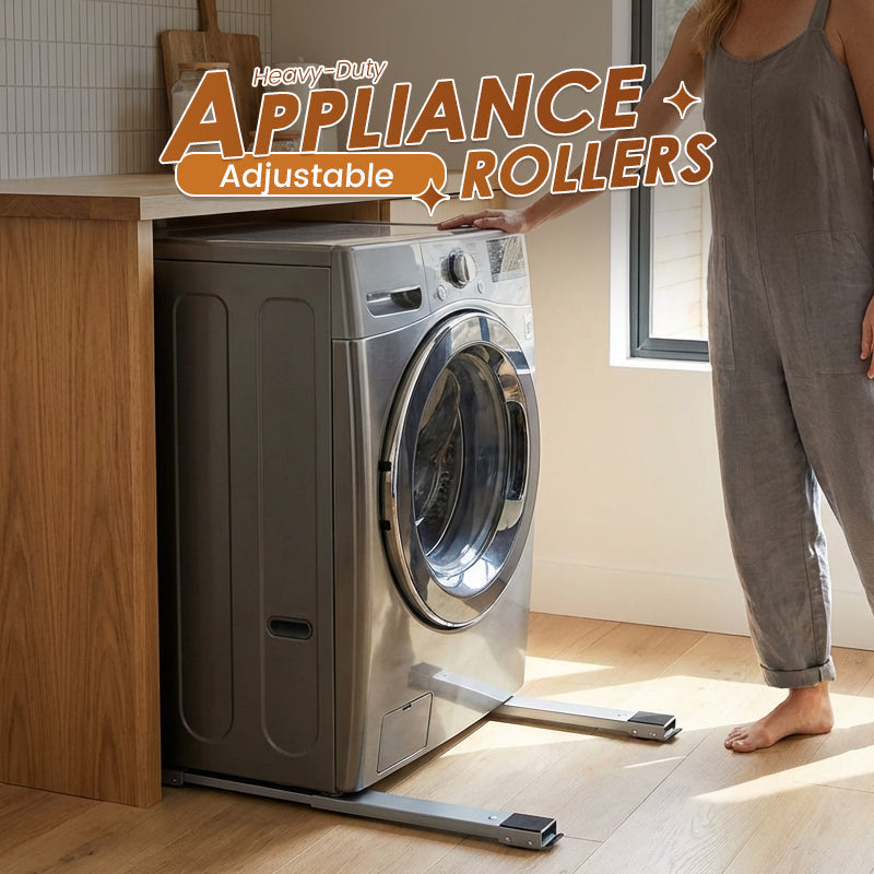 Adjustable 24-Wheel Appliance Stand with Locking Brakes