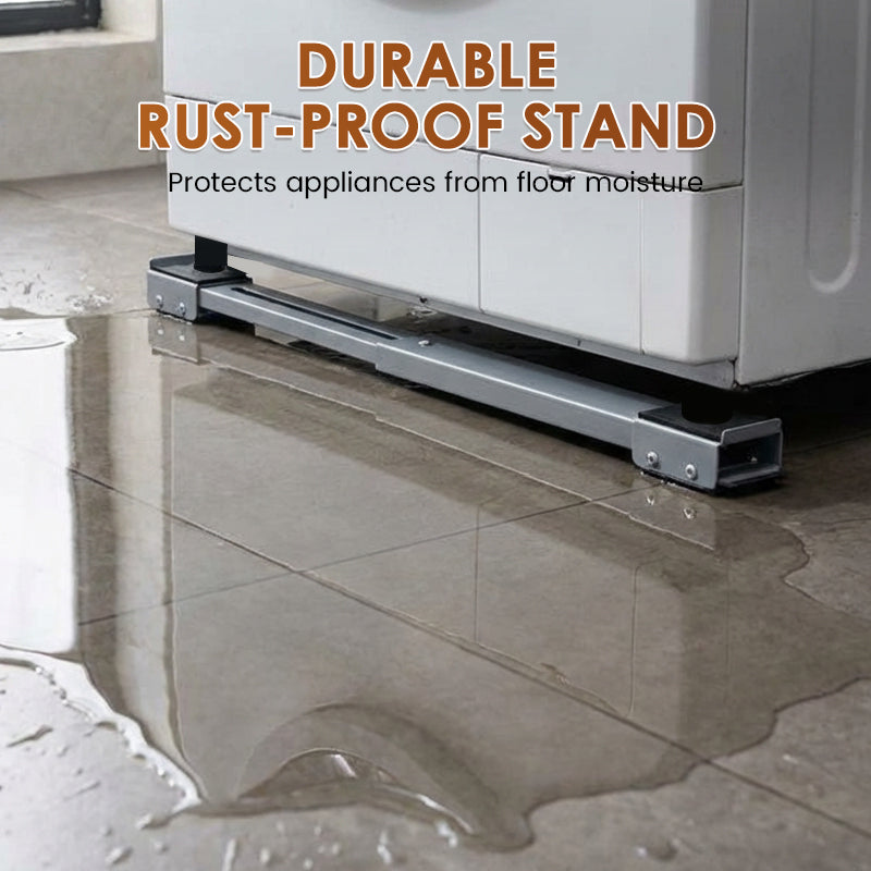 Adjustable 24-Wheel Appliance Stand with Locking Brakes