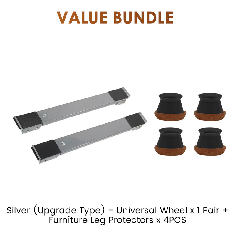 Adjustable 24-Wheel Appliance Stand with Locking Brakes