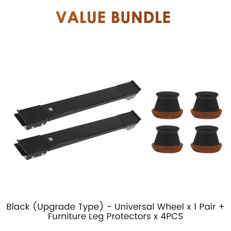 Adjustable 24-Wheel Appliance Stand with Locking Brakes