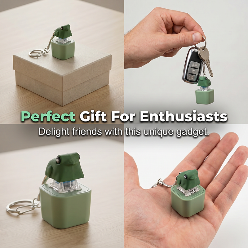 Frog Mechanical Switch Keychain Fidget Toy