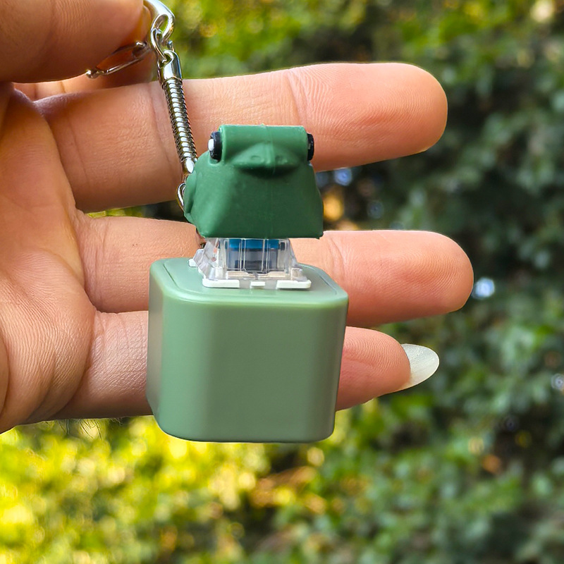 Frog Mechanical Switch Keychain Fidget Toy
