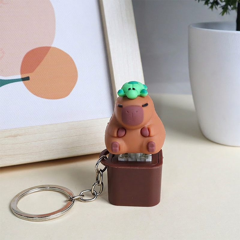 Frog Mechanical Switch Keychain Fidget Toy