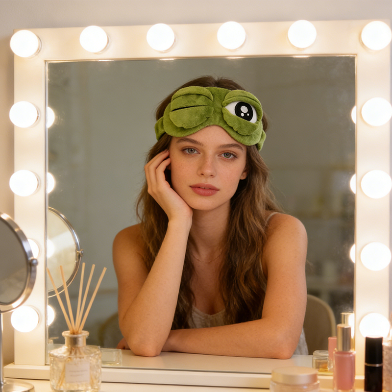 Adjustable Eyelid Frog Sleep Mask