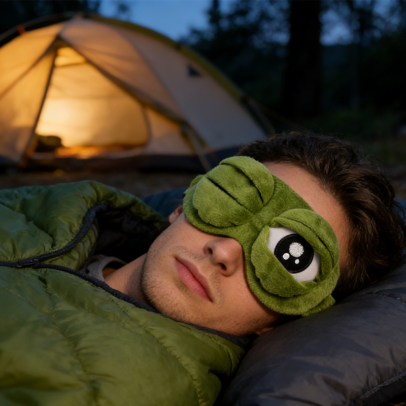 Adjustable Eyelid Frog Sleep Mask
