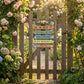 Rustic Wooden Garden Hanging Sign Wall Decor Plaque